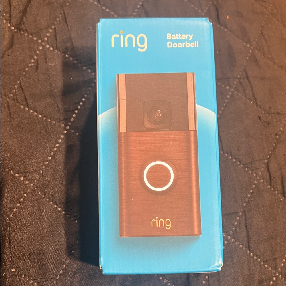 Ring Battery Doorbell in Black and Copper